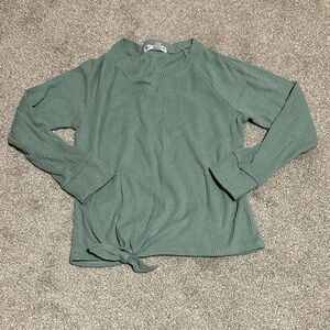 Love Glam Girl Ribbed Long Sleeve Top